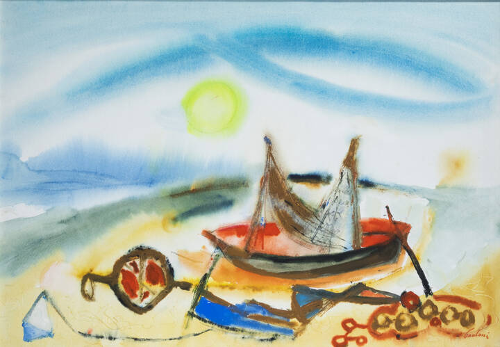 ENRICO PAULUCCI - 'Barca spiaggiata'