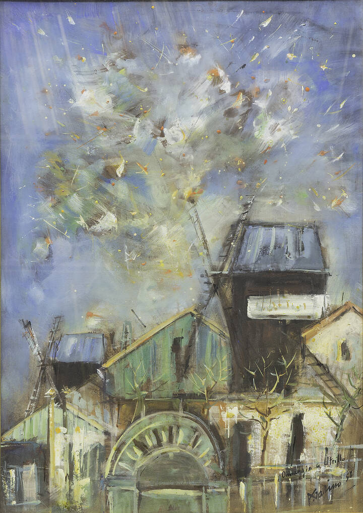 PIERO GARINO - 'Omaggio a Utrillo' 1958