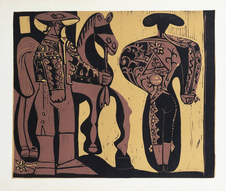 PICASSO PABLO (D'après) - 'Torero e picador'