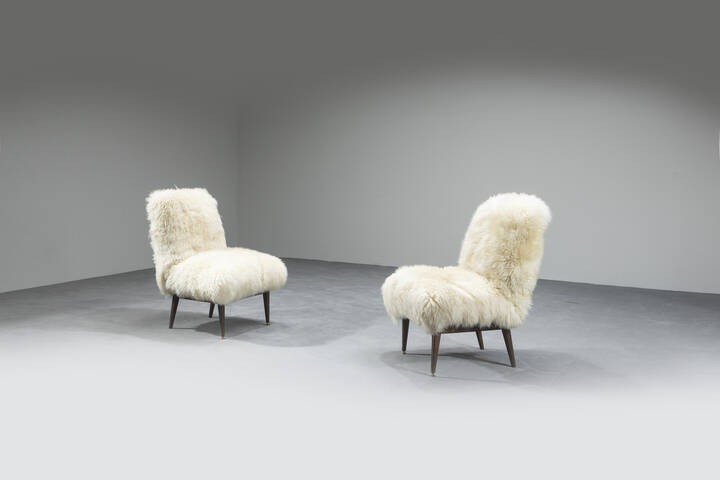 VITTORIO DASSI, attribuito - Coppia di poltrone 