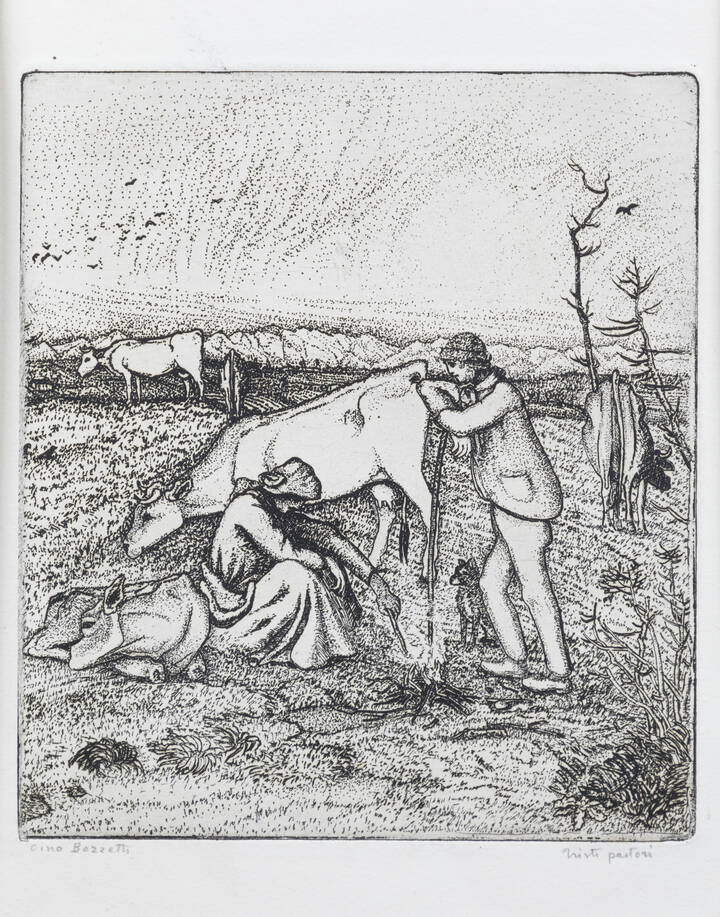 FRANCESCO (CINO) BOZZETTI - 'Tristi pastori'