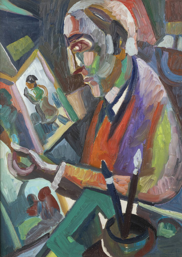 CARLO LORO - 'Pittore nello studio' 1970