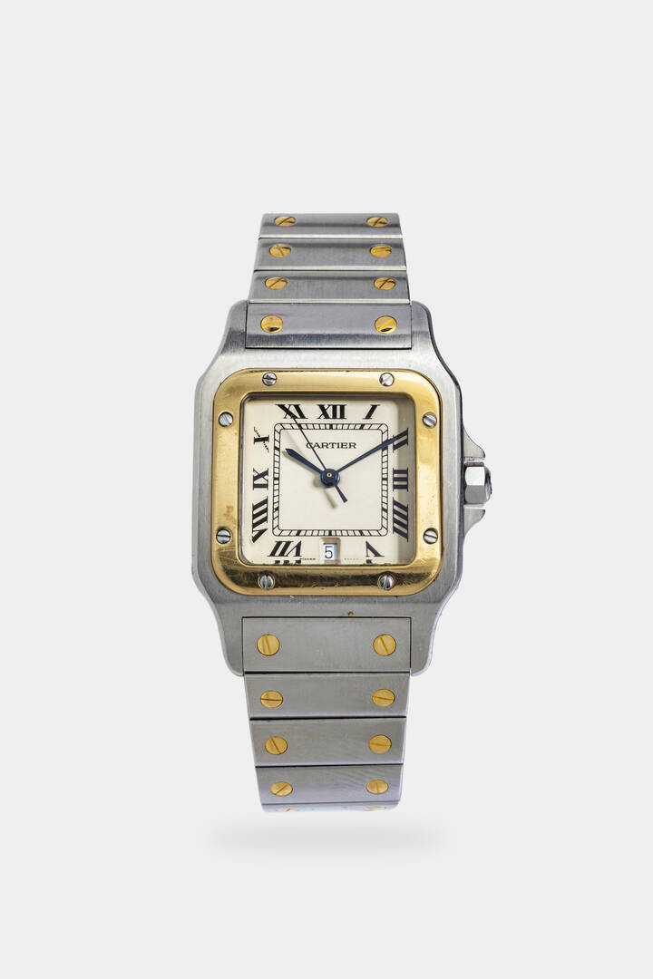 CARTIER - Mod. ' Santos Galbée', ref. 187901, anni '90