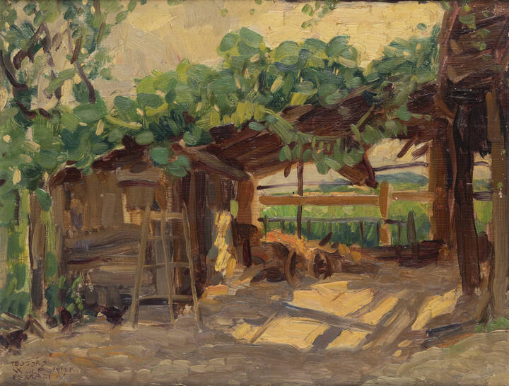 TEODORO WOLF-FERRARI - 'Paesaggio' 1919