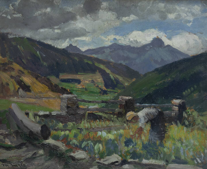 METELLO MERLO - 'Piccolo orto (Bosses)' agosto 1941