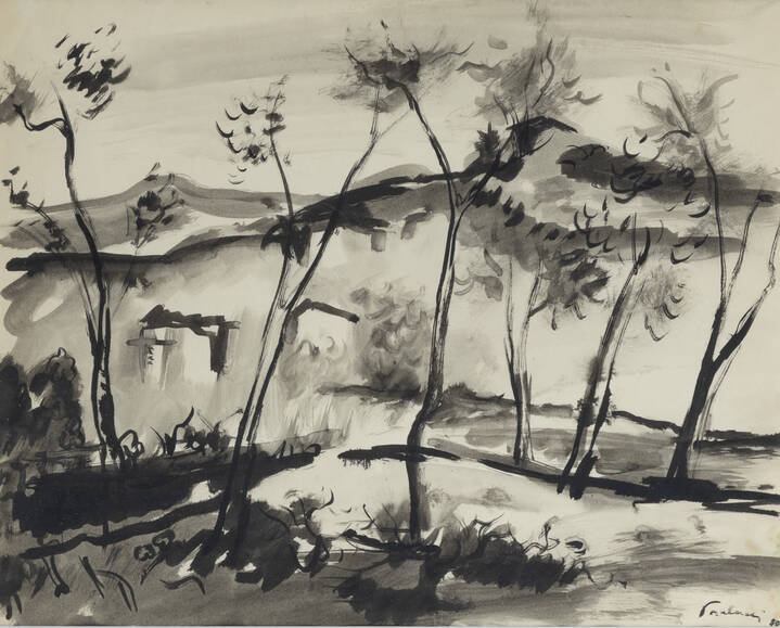 ENRICO PAULUCCI - 'Alberi' 1930