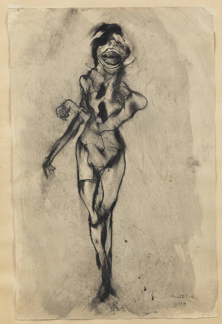 ENRICO COLOMBOTTO ROSSO - 'Figura fantastica' 1959