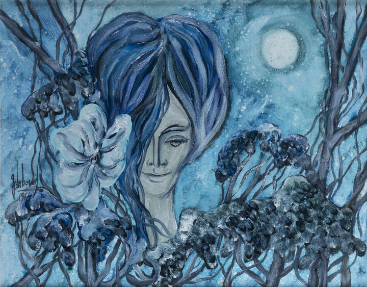 GUIDO DE BONIS - 'Il fiore, la dama e la luna' 1966