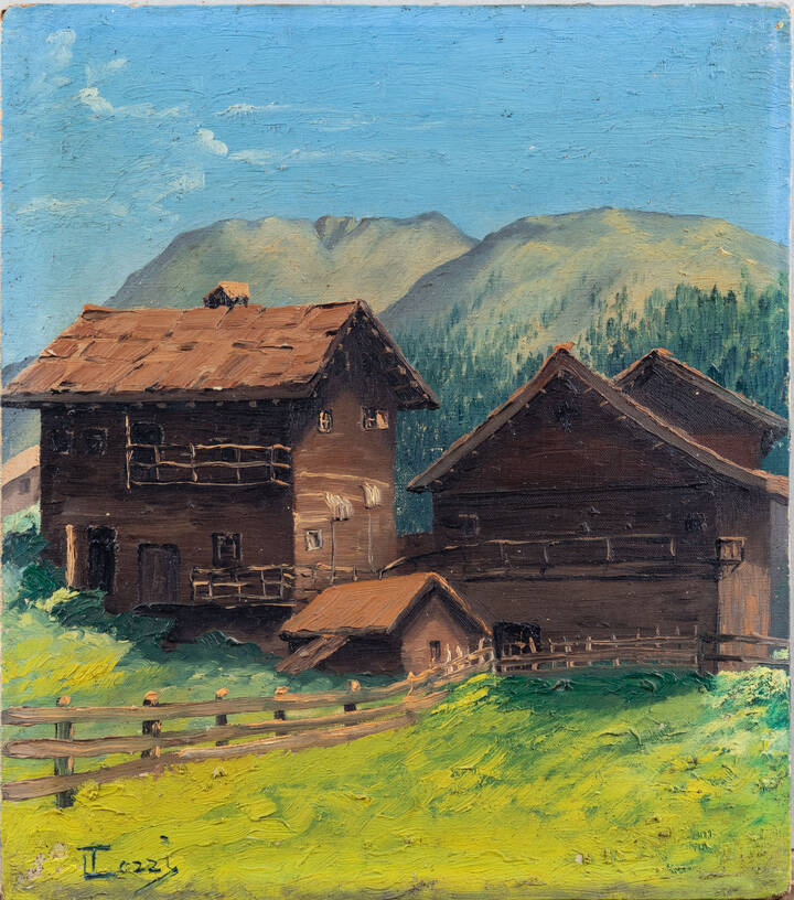 MARIO TOZZI - 'Case di montagna' 1912