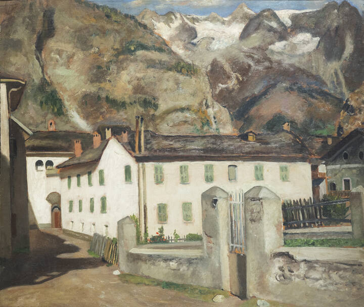 CESARE MAGGI - 'Hotel Mont Blanc, Larzey. Courmayeur'