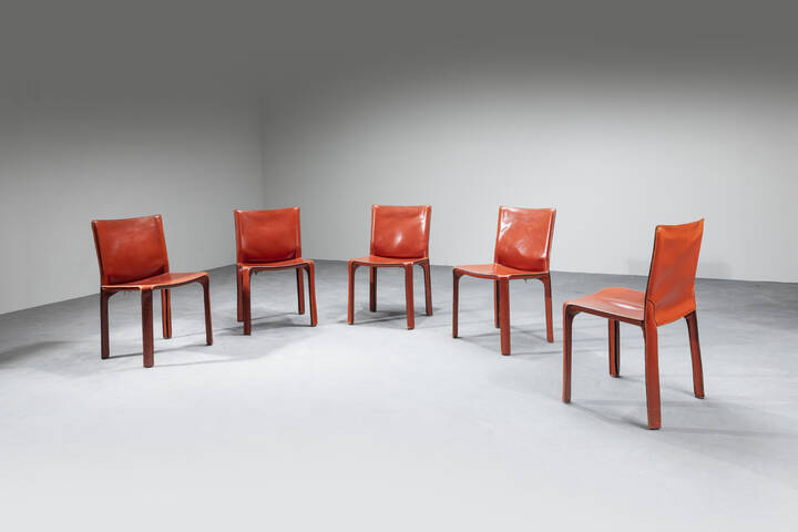 MARIO BELLINI - Cinque sedie mod. Cab 412