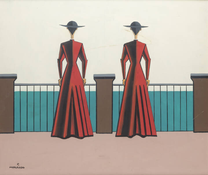 PIETRO MORANDO - 'Due pretini di schiena'