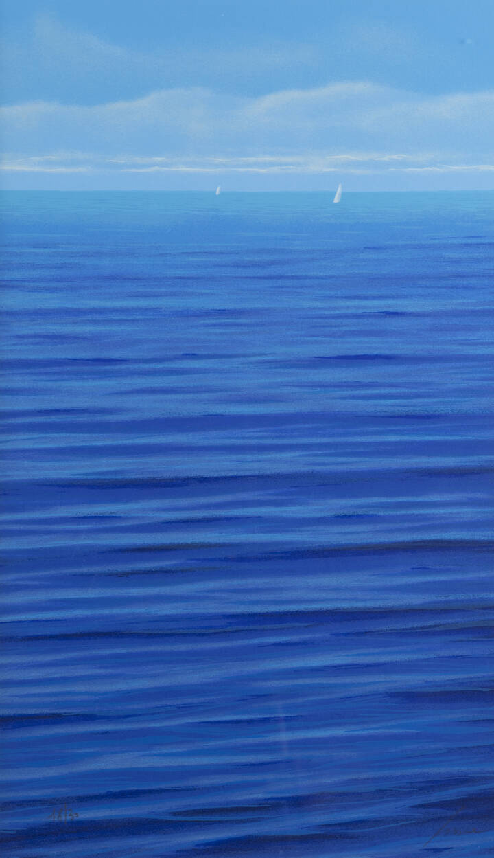 DANIELE FISSORE - 'Marina con vele all'orizzonte'