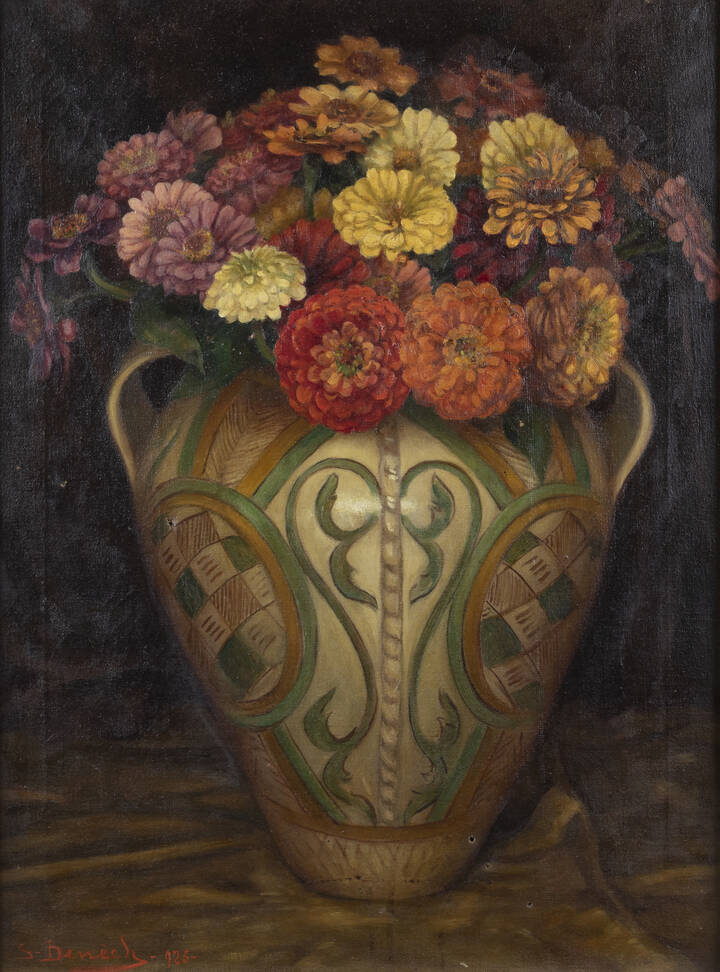 STEFANO BENECH - 'Vaso di fiori' 1925