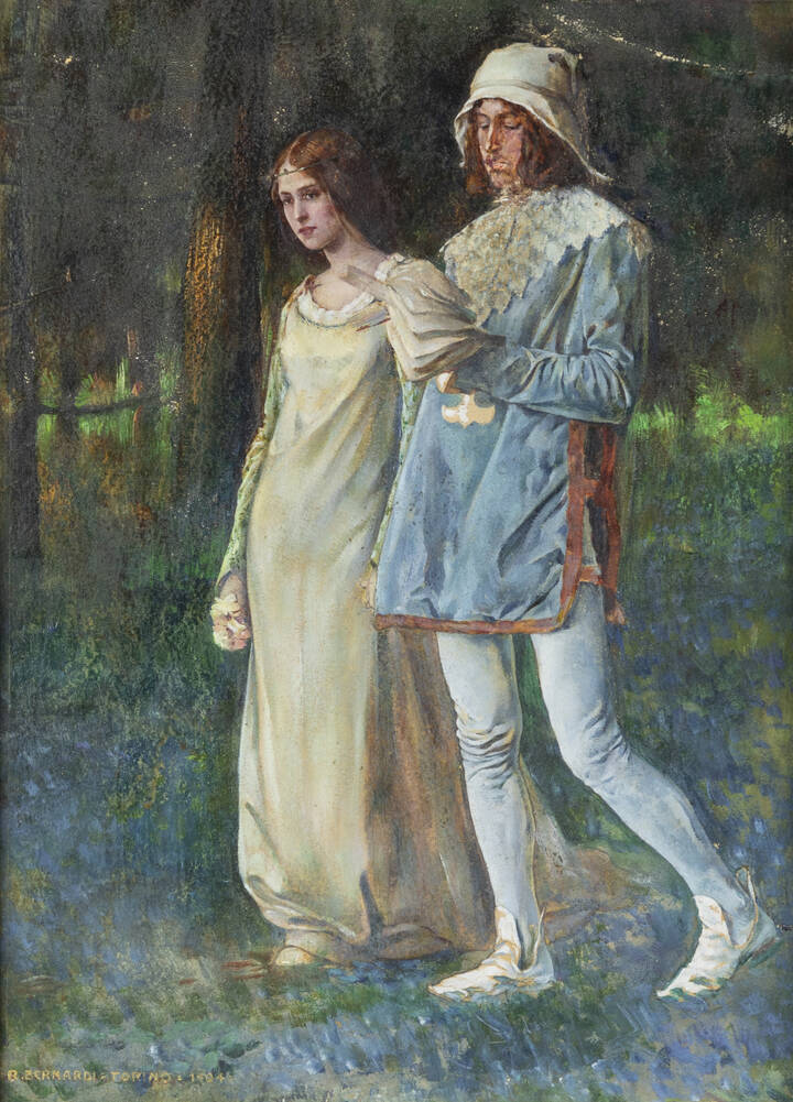 ROMOLO BERNARDI - 'Idillio' 1904