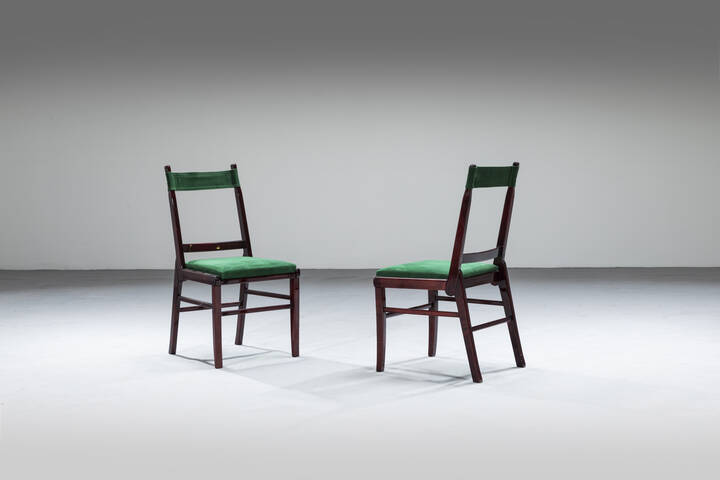 LUIGI CACCIA DOMINIONI - Coppia di sedie mod. S6 ESTE<br>