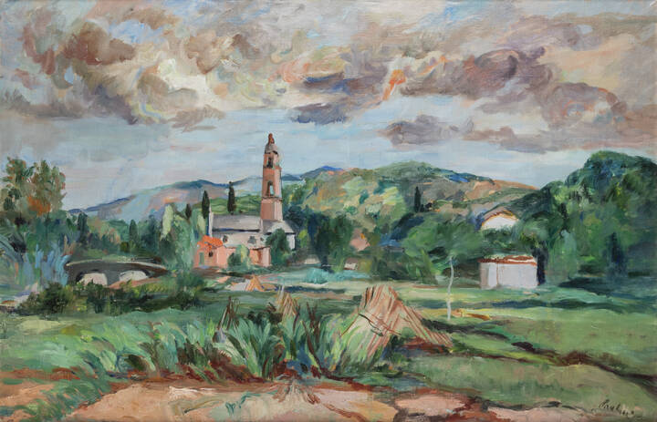 ENRICO PAULUCCI - 'Paesaggio' 1930/1940 circa