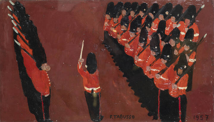 FRANCESCO TABUSSO - 'Guardia della regina'  'Cambio della guardia' o 'Il cambio della guardia a Londra', 1957
