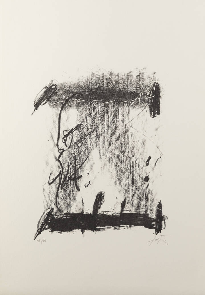 ANTONI TAPIES - 'Senza titolo' 1969