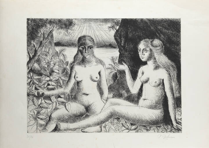 PAUL DELVEAUX - 'La Dispute'