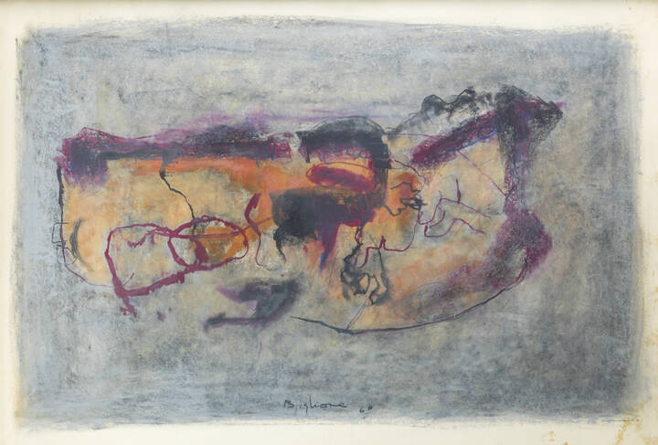 ANNIBALE BIGLIONE - 'Senza titolo' 1960