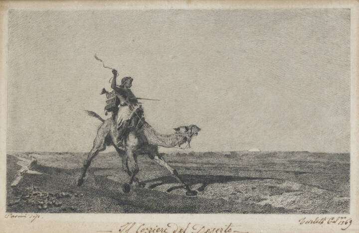 CELESTINO TURLETTI - 'Il Corriere del Deserto' 1869