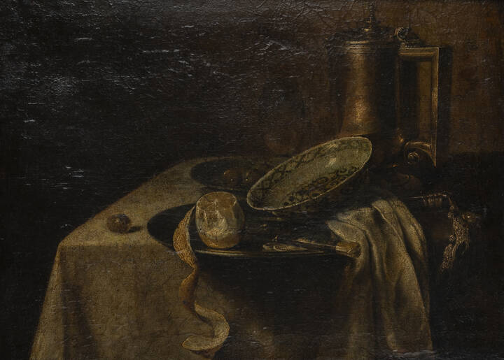 PITTORE ANONIMO DEL XVII SECOLO  - 'Natura morta con limone'