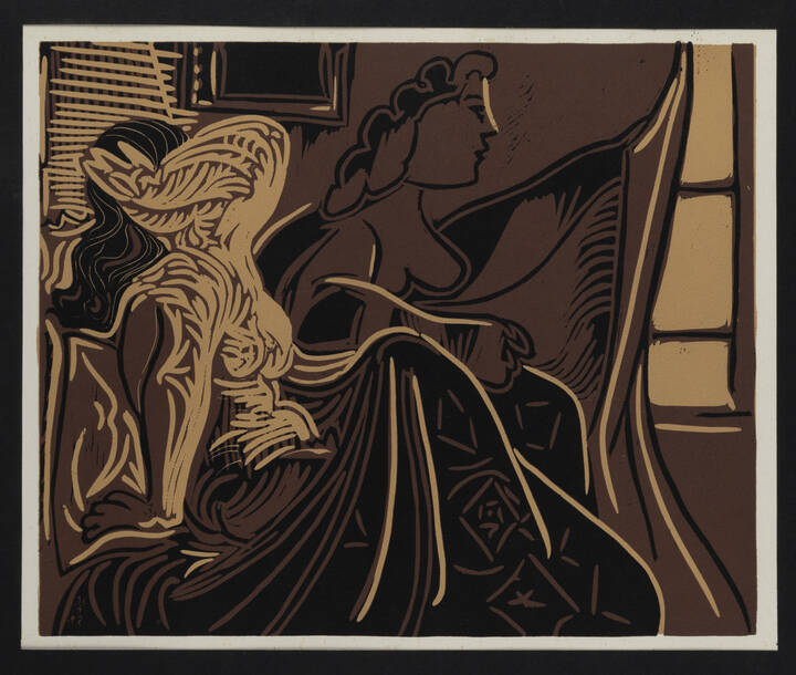 PICASSO PABLO (D'après) - Deux femmes pres de la fenetre