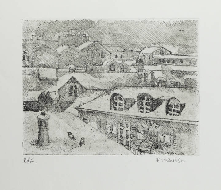 FRANCESCO TABUSSO - 'Tetti innevati'