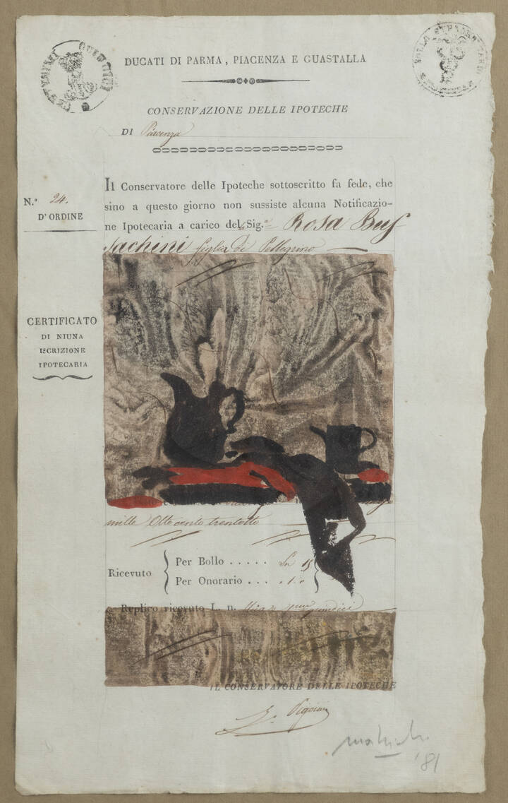 CARLO MATTIOLI - 'Senza titolo' 1981