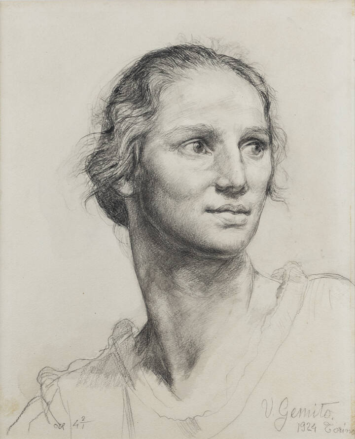 VINCENZO GEMITO - 'Ritratto di Rosa Quadroni', Torino, 1924, ore 4 2/1