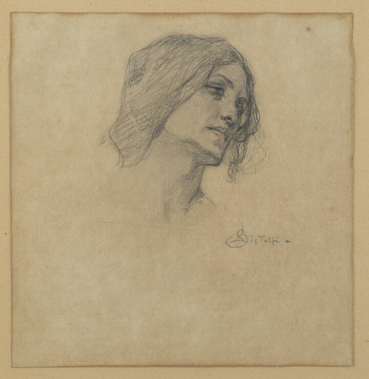 LEONARDO BISTOLFI - 'Volto di donna'