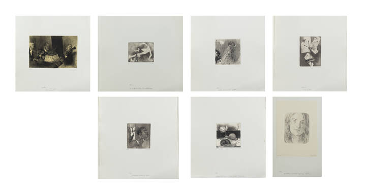 GIANCARLO VITALI - Lotto di sette incisioni con titoli vari