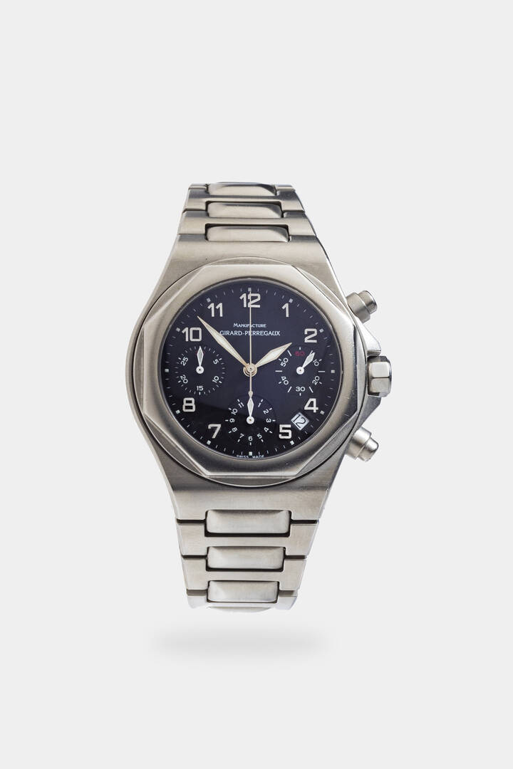 GIRARD PERREGAUX - Mod. “Laureato Manifacture”, ref.8017,  anni '90