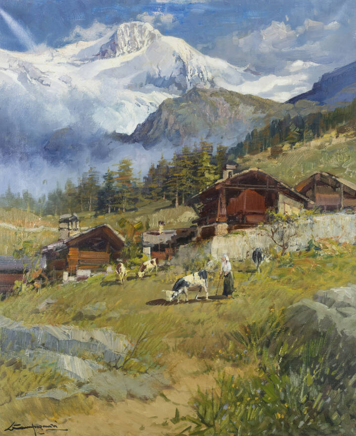 LICINIO CAMPAGNARI - 'Alla valle di Gressoney'
