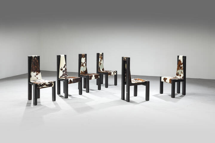 EDOARDO LANDI - Sei sedie mod. 540