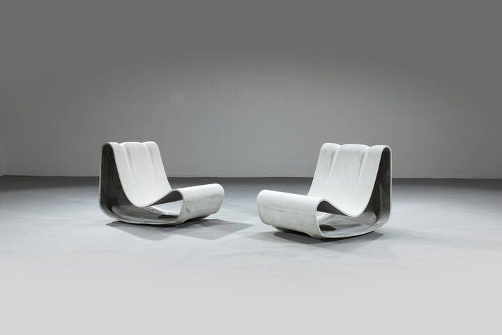 GUHL WILLY - Coppi di poltrone mod. Loop chair
