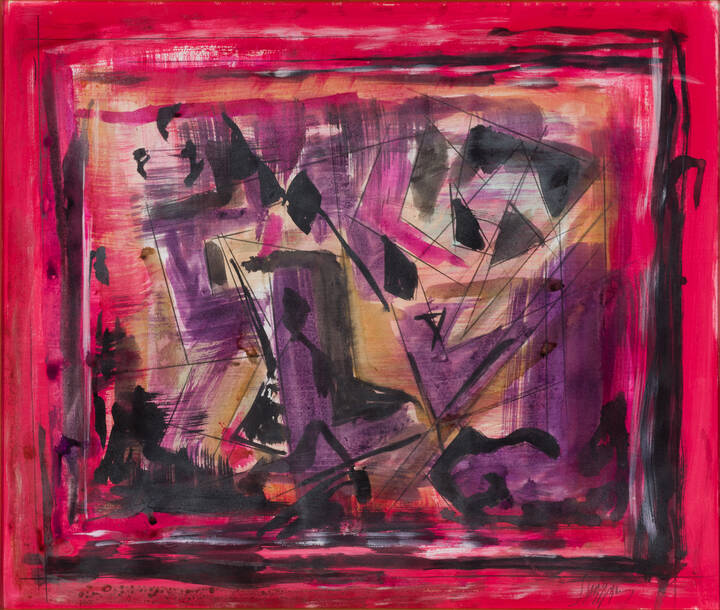 LUIGI SPAZZAPAN - 'Senza titolo (composizione astratta)'