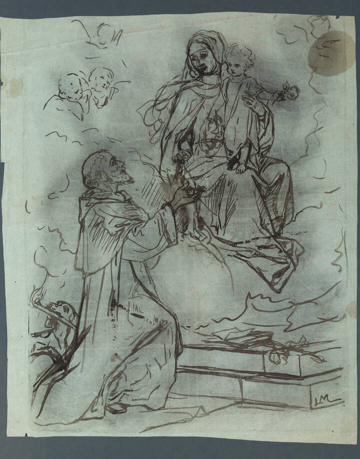 LUIGI MORGARI - 'Scena religiosa'