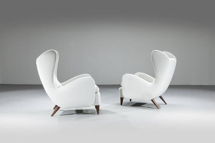 SCUOLA TORINESE - Coppia di poltrone