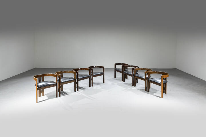 AFRA E TOBIA SCARPA - Otto sedie mod. Pigreco