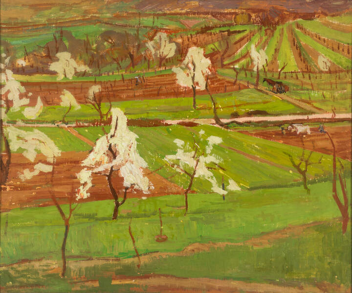 MARIO CARLETTI - 'Colline piemontesi' 1946