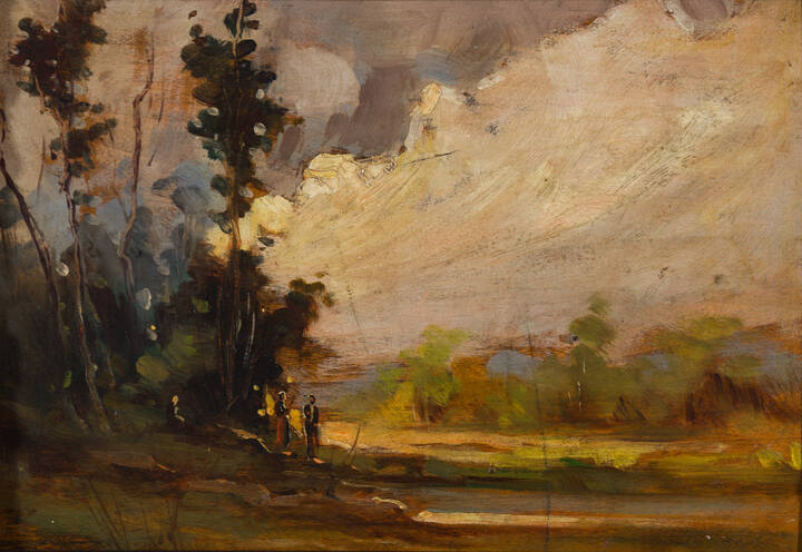 FOLLINI CARLO (attribuito) - 'Paesaggio'