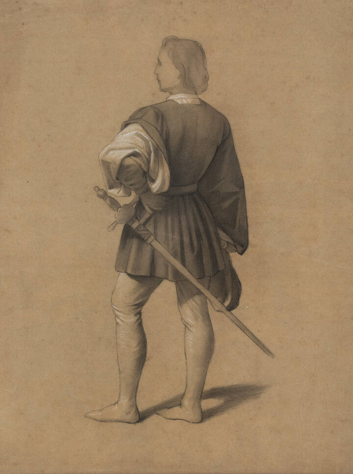 PITTORE ANONIMO - 'Figura maschile'