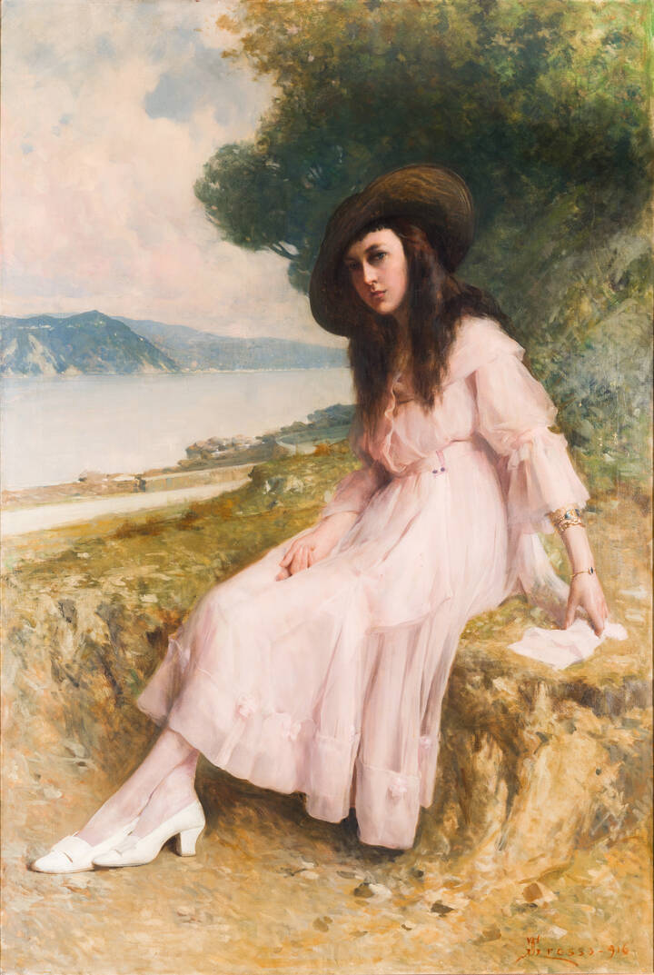 GIACOMO GROSSO - 'L'attesa' 1916