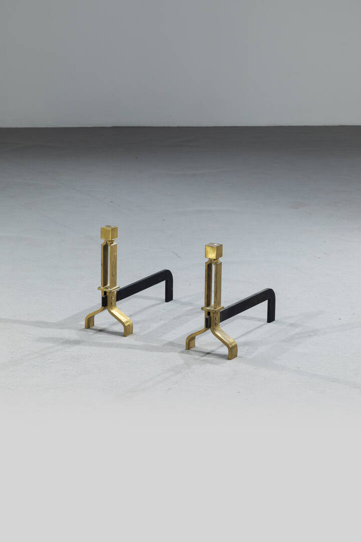 PRODUZIONE ITALIANA - Coppia di alari