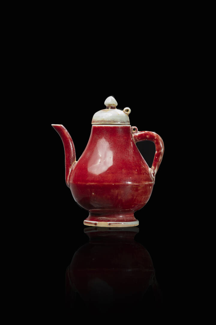 BROCCA - Brocca in porcellana sangue di bue