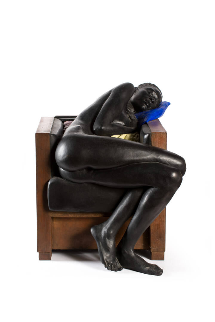 GIUSEPPE BERGOMI - 'Naba rannicchiata in poltrona' 2010