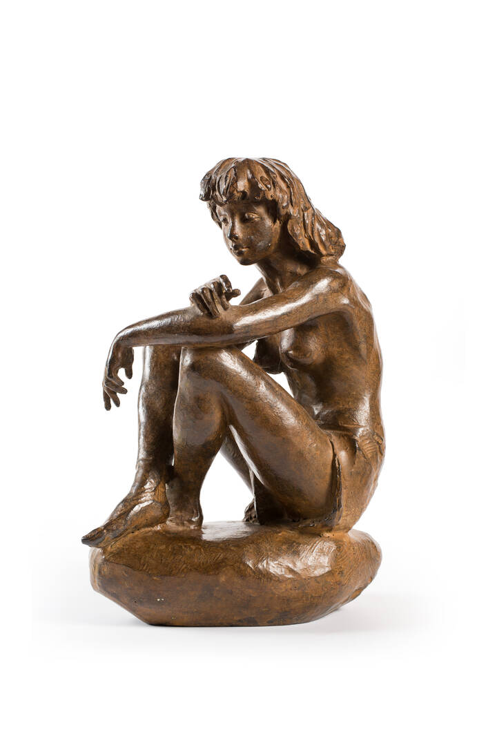 MICHELE ZAPPINO - 'Giovinetta seduta'