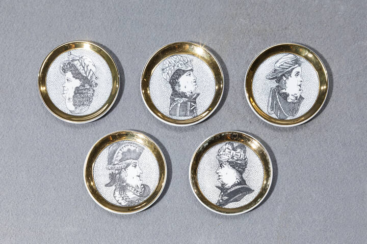 PIERO FORNASETTI - Cinque piattini